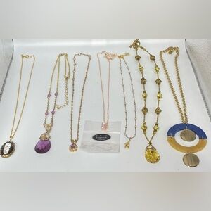 Fashion, necklace, jewelry lot, 7 pieces.